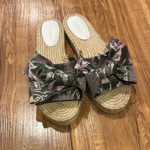 Rebecca Minkoff espadrille slides 8.5